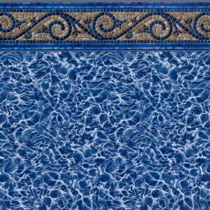Siesta Wave Tile / Light Blue Diffusion 27 Mil - Findlay Vinyl