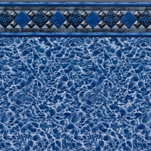 Silver Kingsford Tile / Blue Diffusion - Findlay Vinyl